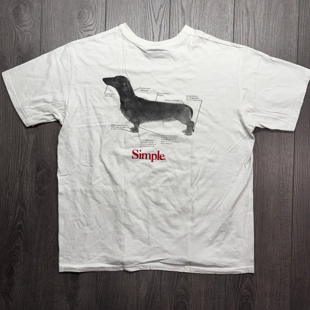 Vintage Dachshund Dog Simple Shoes Shirt Mens White Graphic Skate Canada